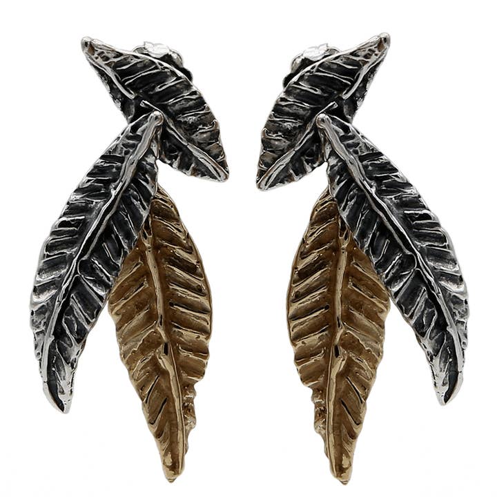 925 silver och brons hänge örhängen (ORA066) för wholesale av Mandile Gioielli