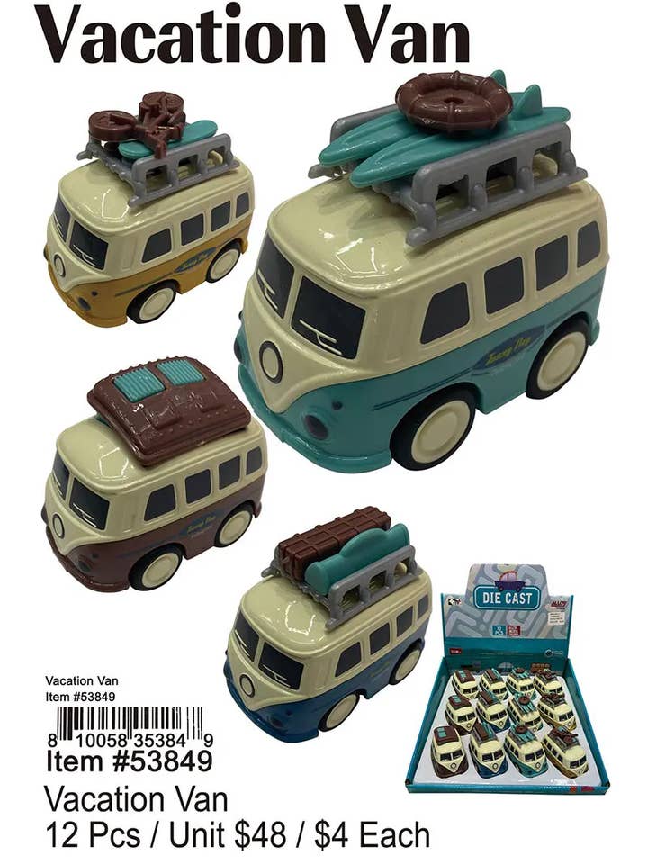 Vacation Van . for wholesale by Puka Creations