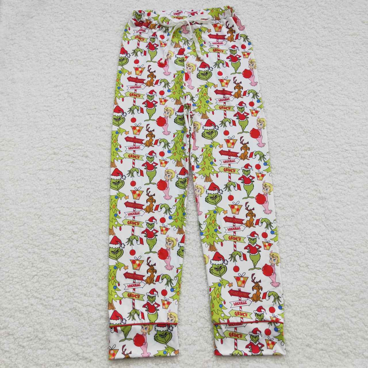 Aier Wholesale - Wholesale Sleepwear Set - Kids - Family Girls Boys Green Face Rompers Pants Pajamas Sets5