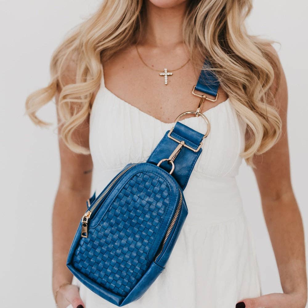 Pretty Simple - Wholesale Crossbody Bag - Women's - Waverly Woven Sling Bag Wholesale3