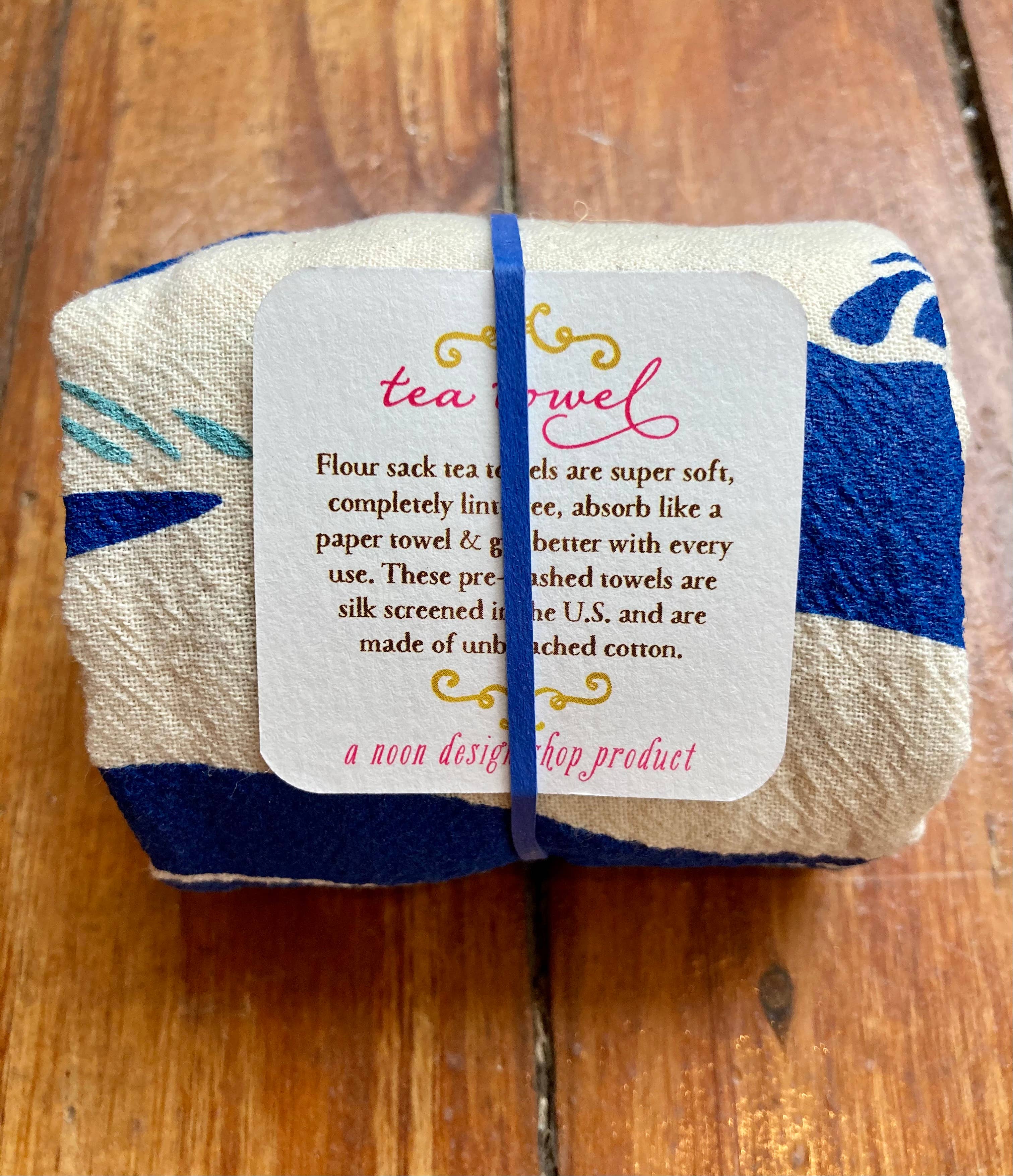 noon designs - Wholesale Tea Towel - Whales Tea Towel2