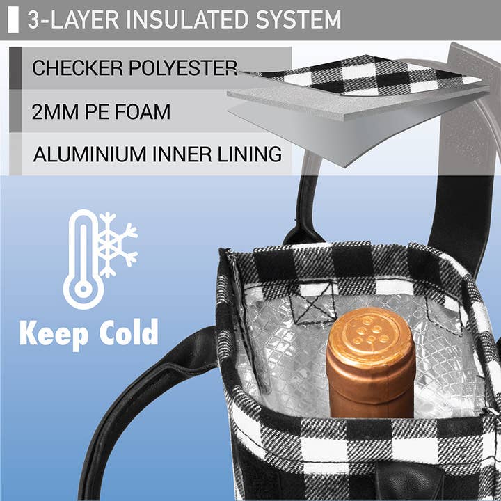 OPUX - Wholesale Wine tote - 1 Bottle Classic Wine Carrier Bag6