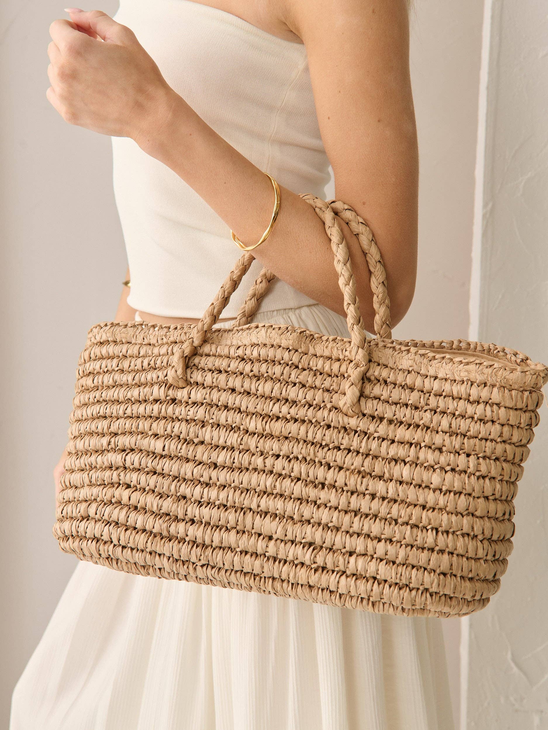 Angels Whisper Accessories - Wholesale Beach bag - Tressa Beach Straw Bag2