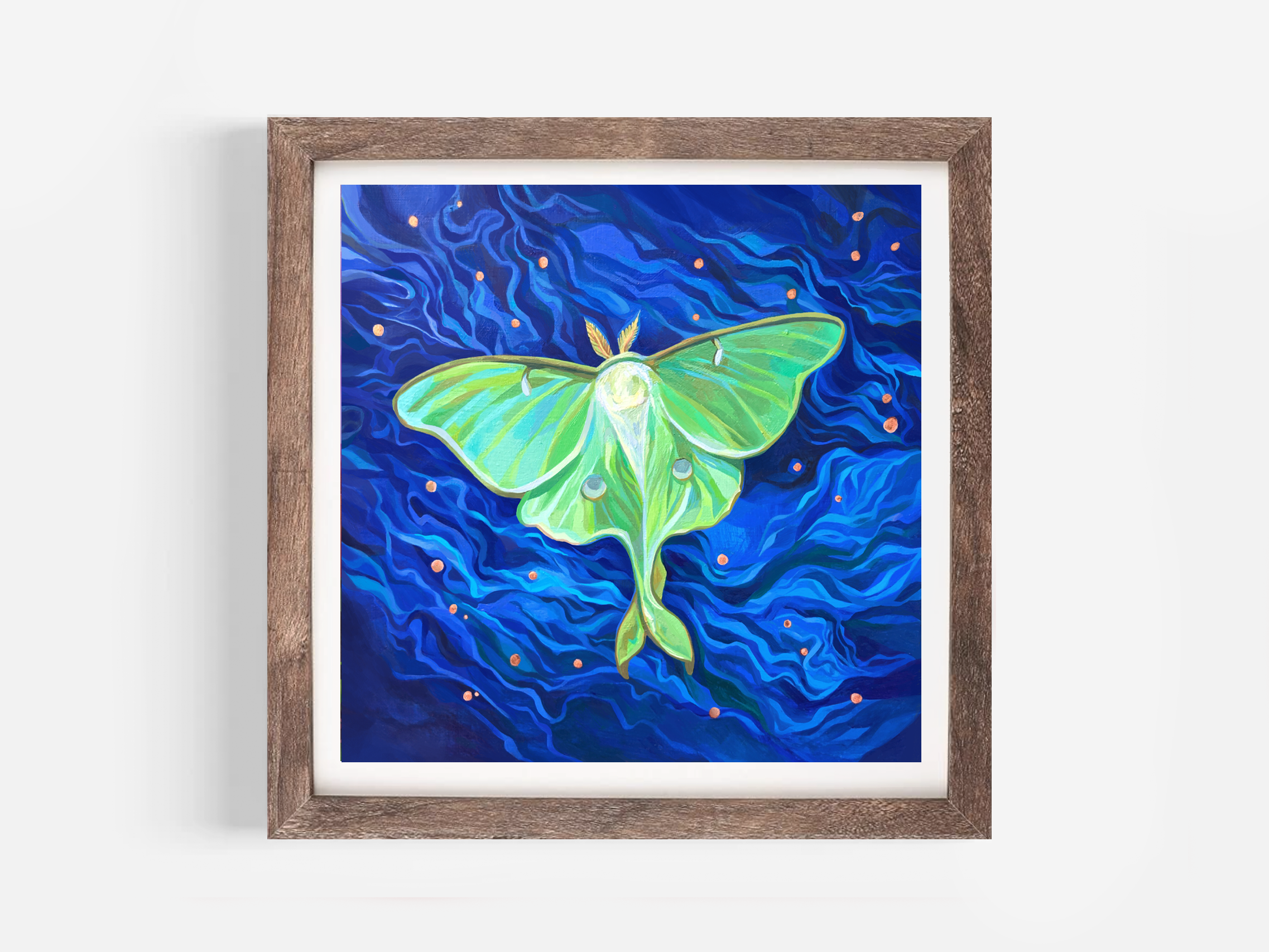 Marigold Art Studios - Wholesale Art Print - Luna Moth Art Print 2