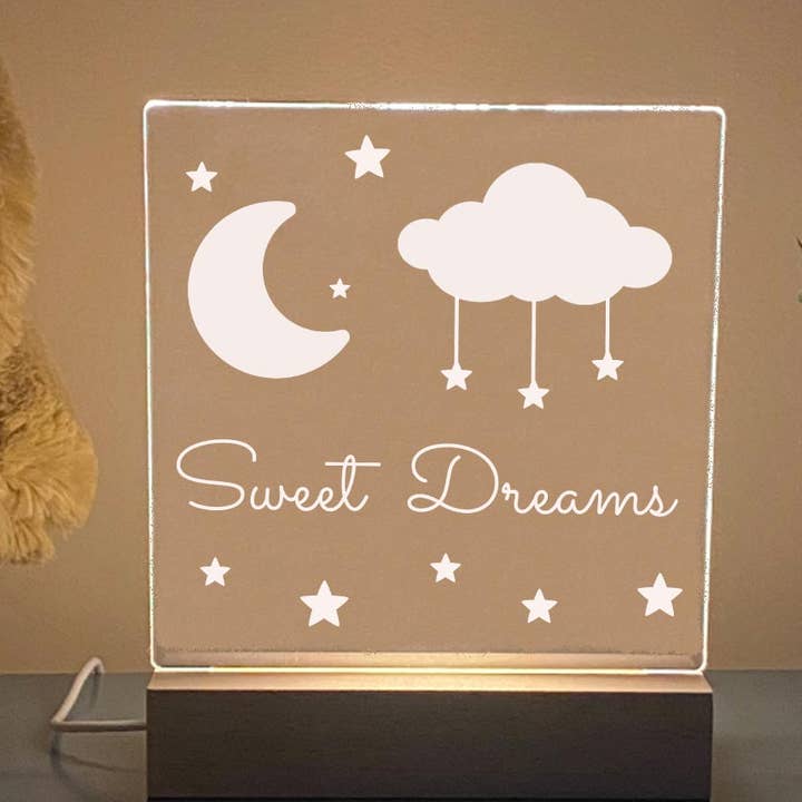 Sweet Dreams Nursery Night Light for wholesale by K&J Keepsakes
