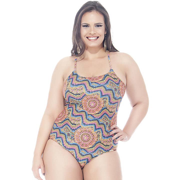 SWIMSUIT WITH PADDED CUPS AND TIE BACK CLOSURE for wholesale by Lehona