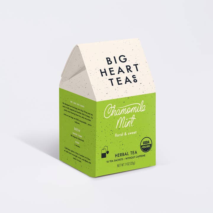 Big Heart Tea Co. - Wholesale Tea Bags - Chamomile Mint 10 ct Tea Bags