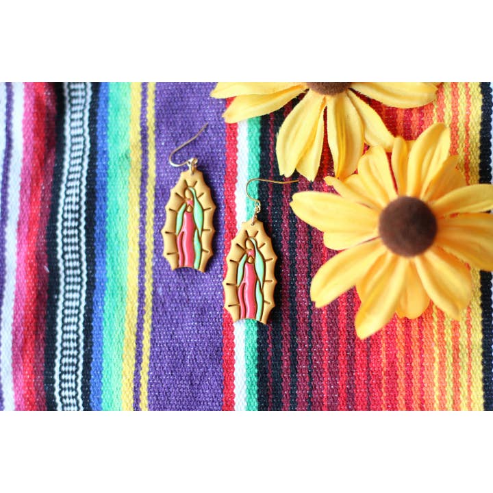 Skye Eclisse Jewelry - Wholesale Dangle Earrings - Virgen De Guadalupe Earrings9