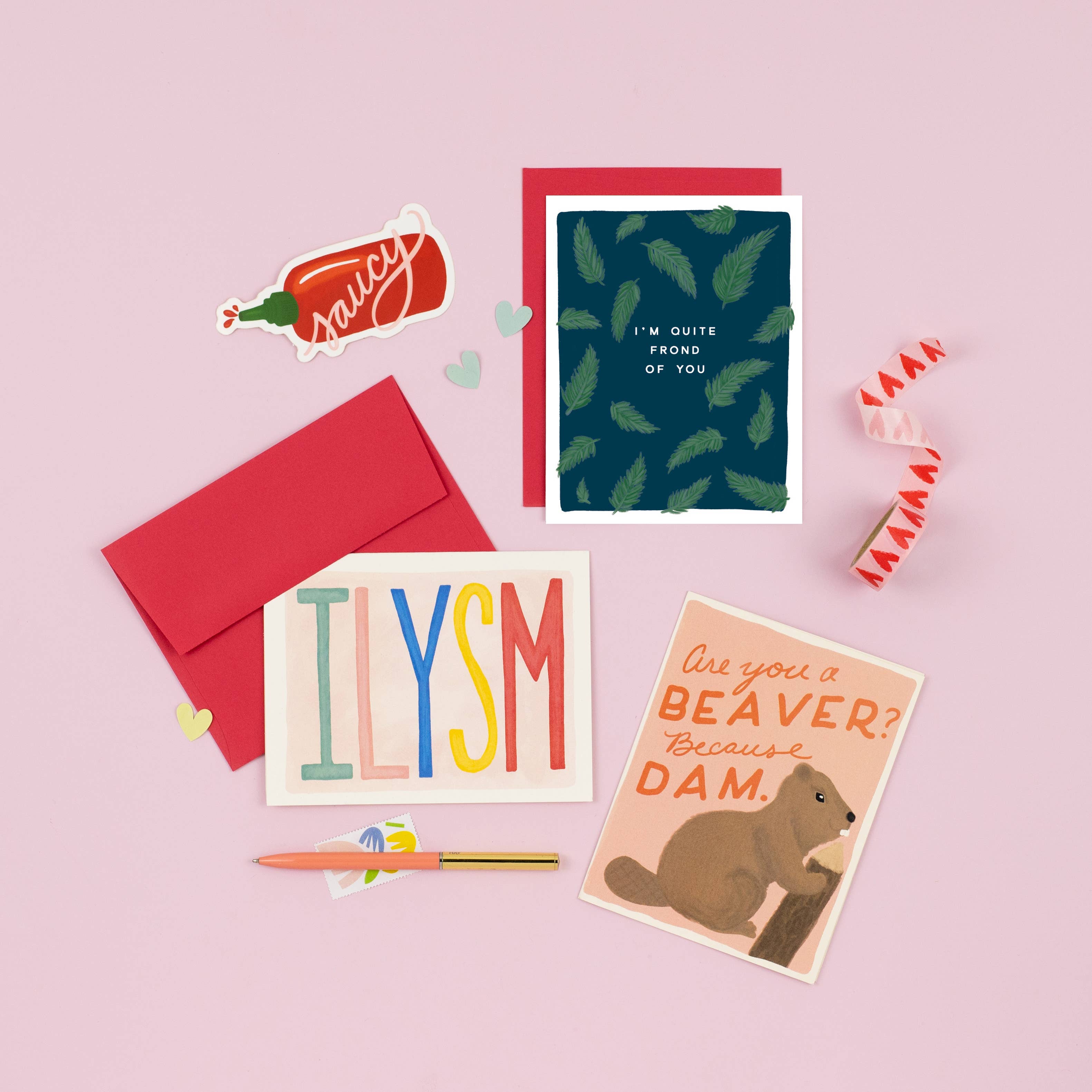 Slightly Stationery - Wholesale Love Card - Frond of You | I'm Fond of You Card1