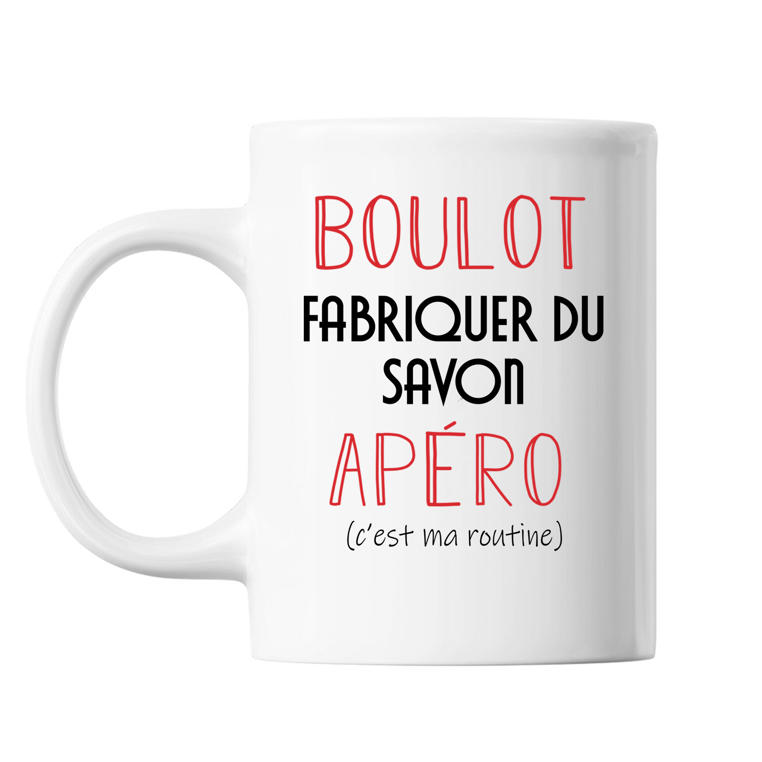 Planetee – wholesale Kaffekoppar – Att göra tvål Det är min rutin vit mugg0