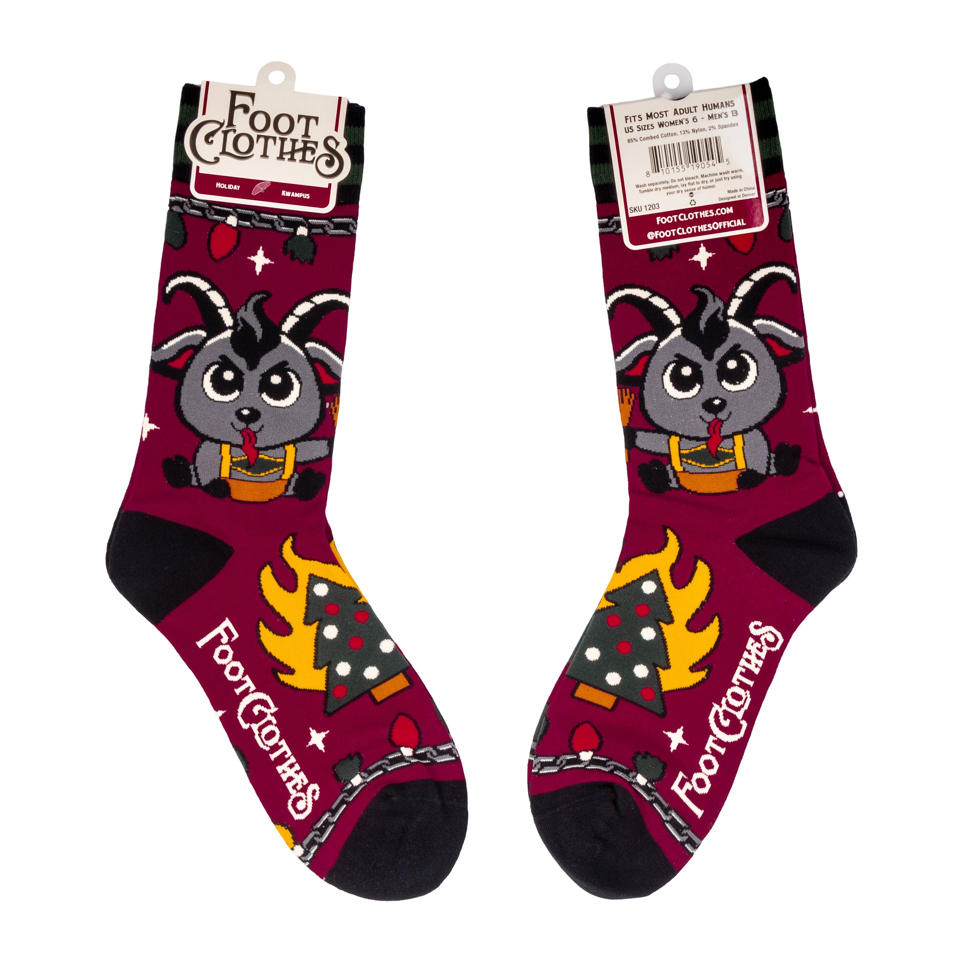 FootClothes LLC - Wholesale Socks - Unisex - Kwampus Holiday Crew Socks7