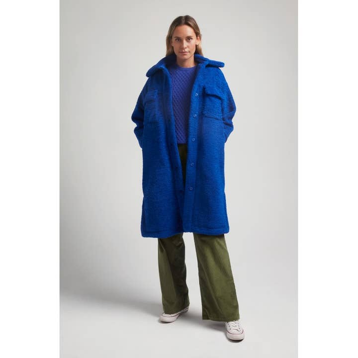 Robin - Venta al por mayor Abrigos de piel/piel sintética - Mujer - Hunter Royal Blue Coat