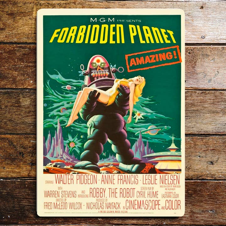 The British Metal Signs Company – wholesale Sign – Forbidden Planet - Metal Movie Wall Sign