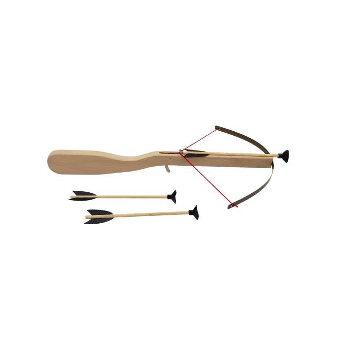 Crossbow 56 Cm Large Model: Wood And Metal + 3 Arrows for wholesale by Axe Selection