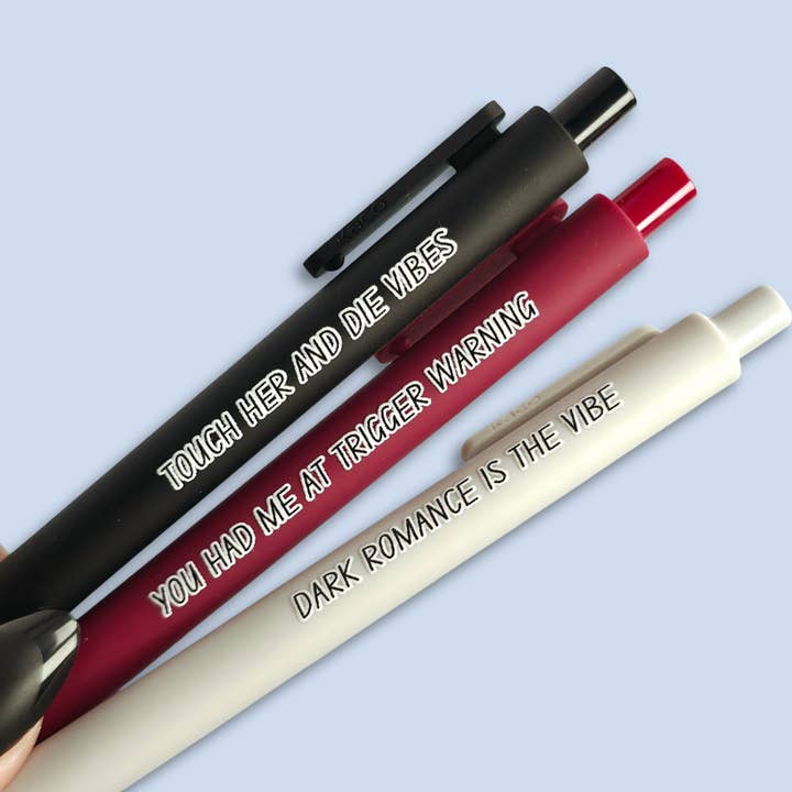 Dark Romance Pen Set | Bookish Gift for Dark Romance Readers for wholesale by Nocturne Nook