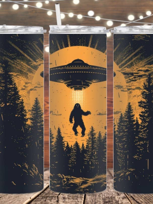 Bigfoot tumbler for wholesale by Eclectic Wallflower Boutique