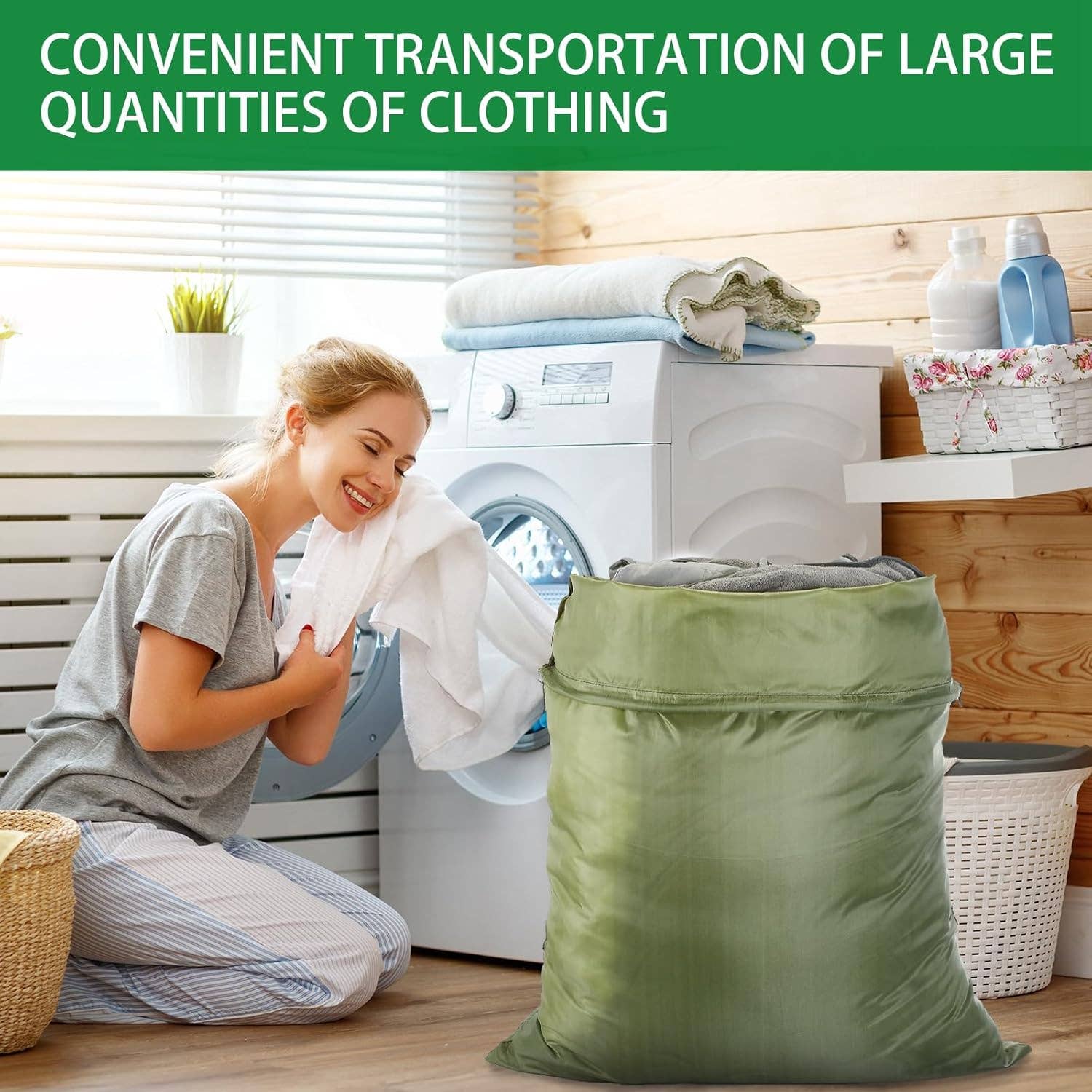 Crover - Wholesale Laundry Bag - XL Laundry Backpack Bags – Assorted Colors3