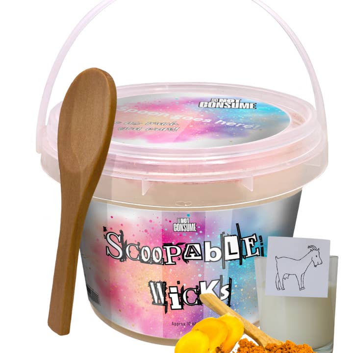 Nostalgia Scoopable Wax: Turmeric, Goats Milk, Vanilla & Musk Scent by GlitterWicks for wholesale by Glitterwicks