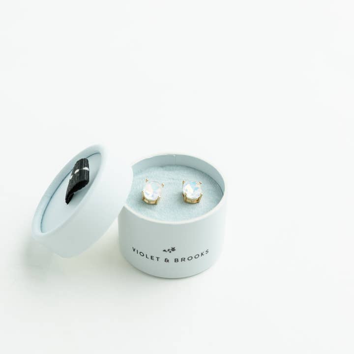 Violet & Brooks - Wholesale Stud/Post Earrings - Crystal Powder Boxed Earring6