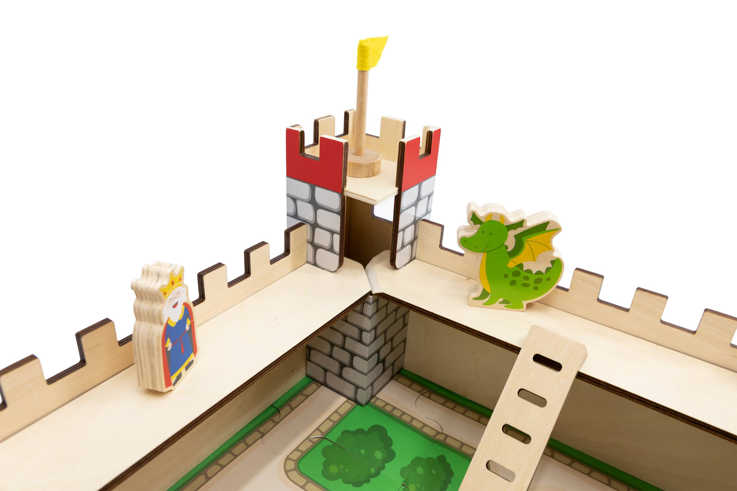 Trade Toys Limited - Venta al por mayor Juguete de madera - Niños - Set de juego Viga Wooden Castle1