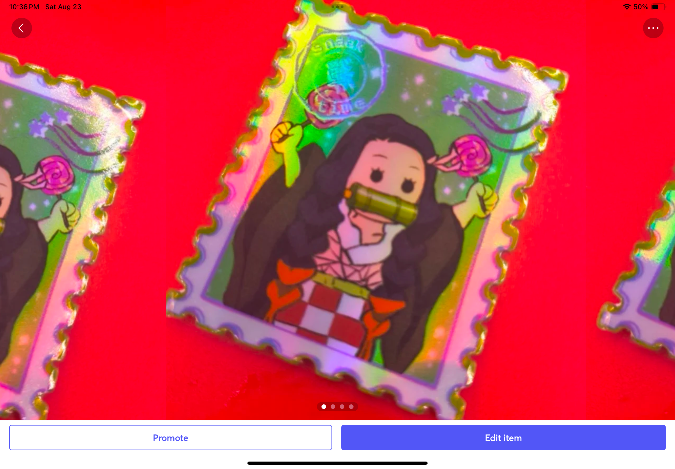 Elegant Potato Anime – Engroshandel Klistermærke – Nezuko dæmondræber klistermærke stempel holo vandtæt2