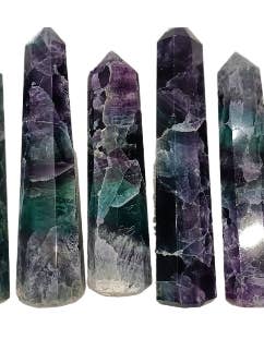 Fluorite Crystal Tower Points/Obelisk(2.2 LB/1 Kg.) for wholesale by AmazeU