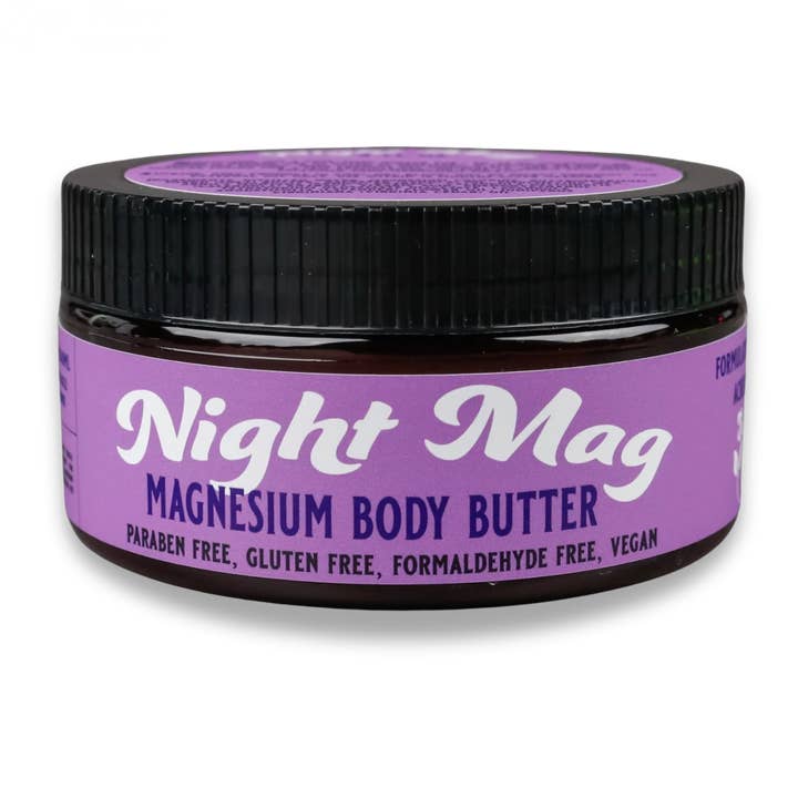 Night Mag Topical Magnesium Body Butter (Best for soothing sleep at night) for wholesale by Sage Work Organics Inc.
