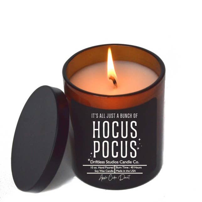 Driftless Studios - Wholesale Jar/Filled Candle - Hocus Pocus Halloween Candle - Soy Wax Candles