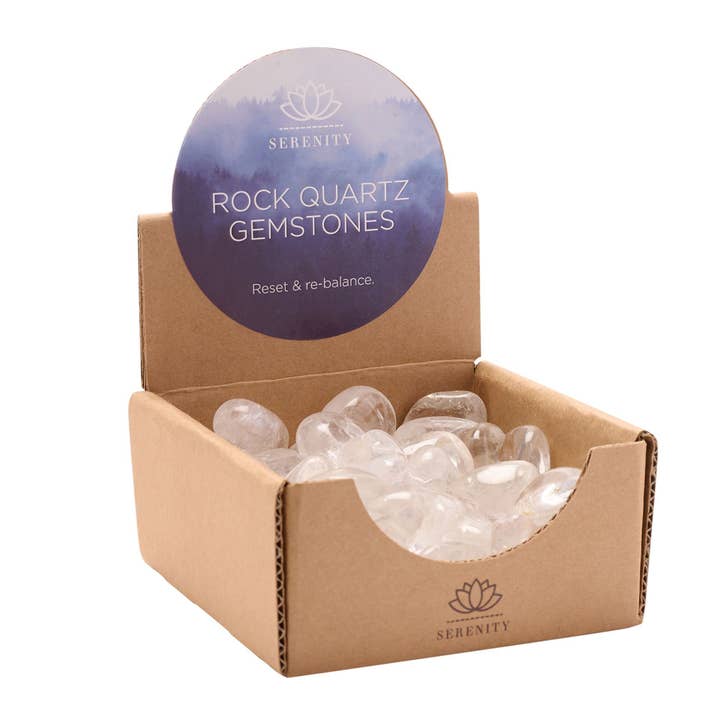 WIDDOP and Co. US - Wholesale Ornament - **MULTI 50** Gemstone CDU - Rock Quartz 2-3cms3