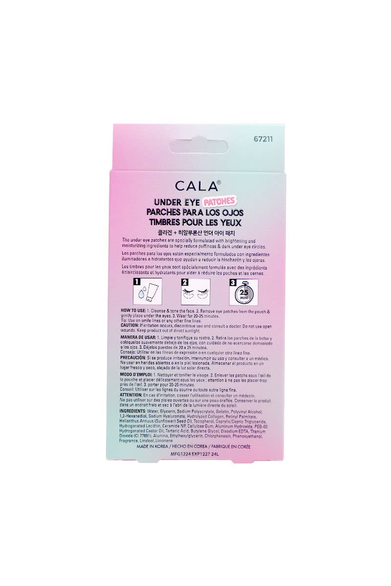 PINEAPPLE Beauty - Wholesale Eye Treatment Mask - CALA 67211 Collagen 5 Pairs Under Eye Patch Set - 6 set1