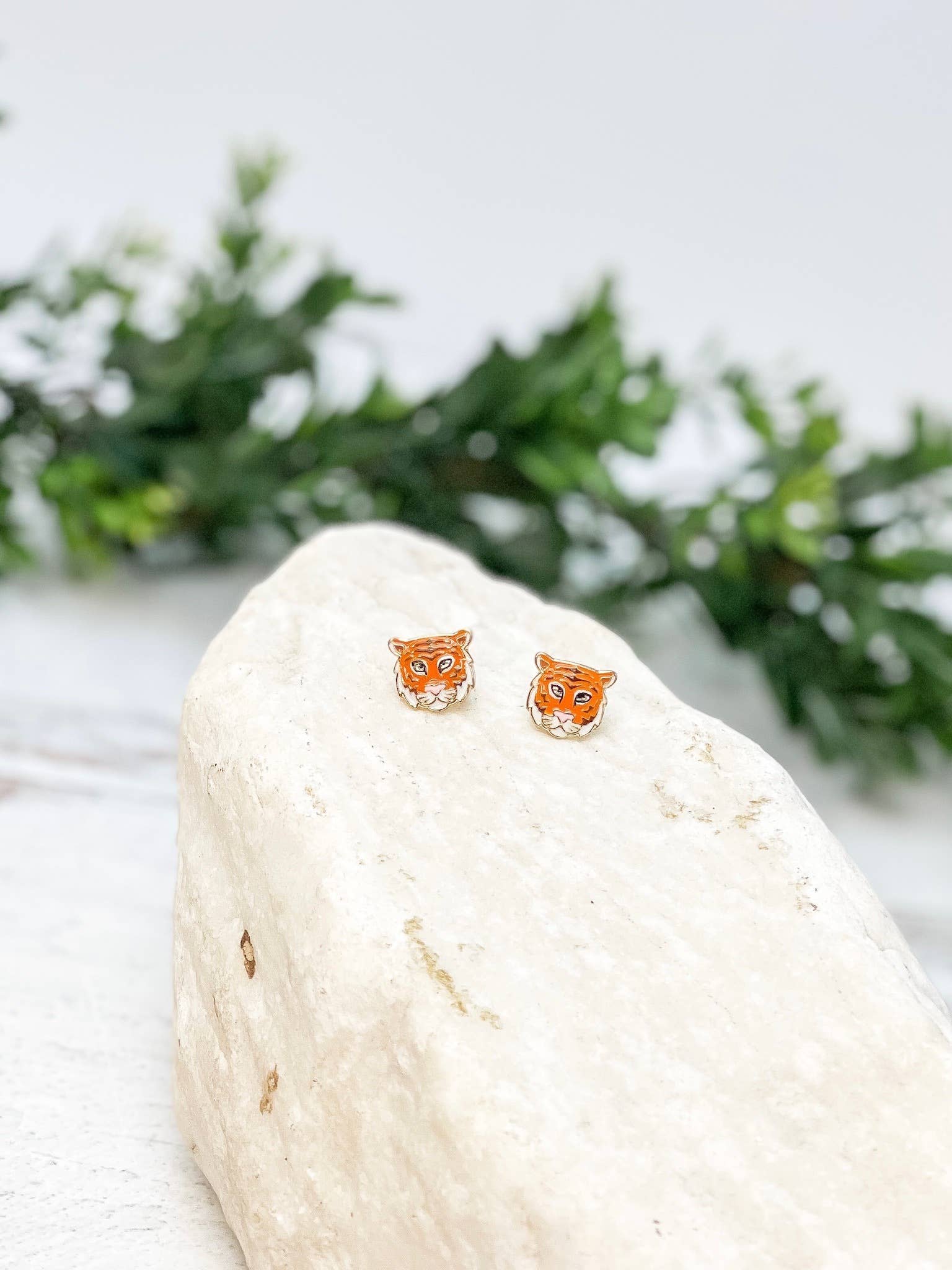 Prep Obsessed Wholesale – wholesale Stud/post earrings – Tiger Enamel Stud Earrings
