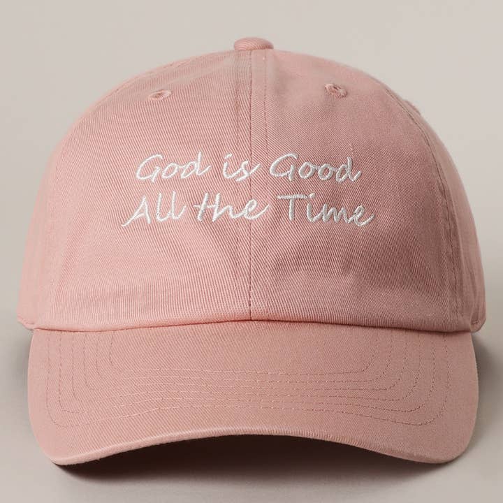 Fashion City - Wholesale Baseball Cap - Women's - God is Good All The Time Embroidery Baseball Cap11