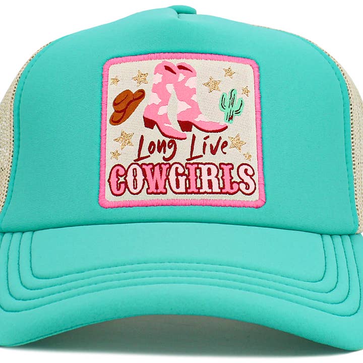 KBETHOS - Wholesale Truckerpet - Dames - Long Live Cowgirls Meshback balpet6