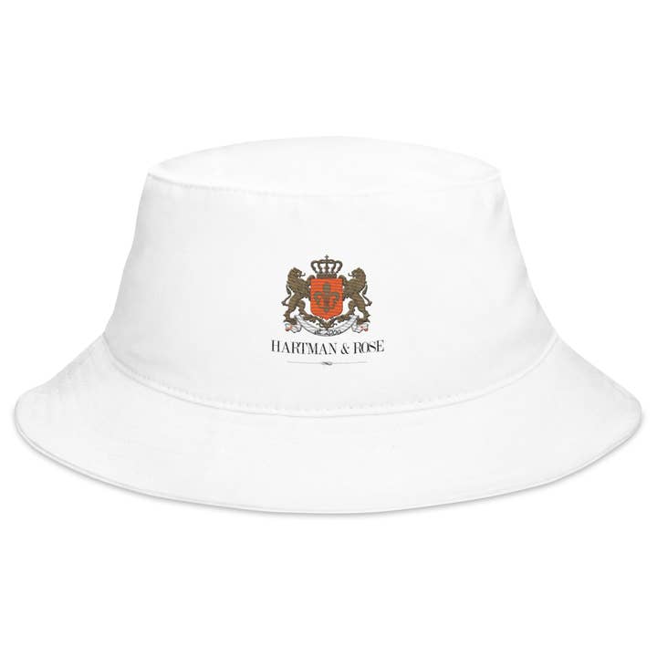 Cappello a Secchiello H&R in Bianco per la vendita all'ingrosso da parte di Hartman & Rose