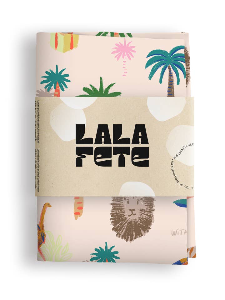 Safari Animeaux Cream for wholesale by Lala Fete