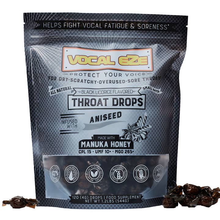 Vocal Eze - Wholesale Lozenges/Cough Drops - 20ct./120ct. Manuka Honey Throat Drops9