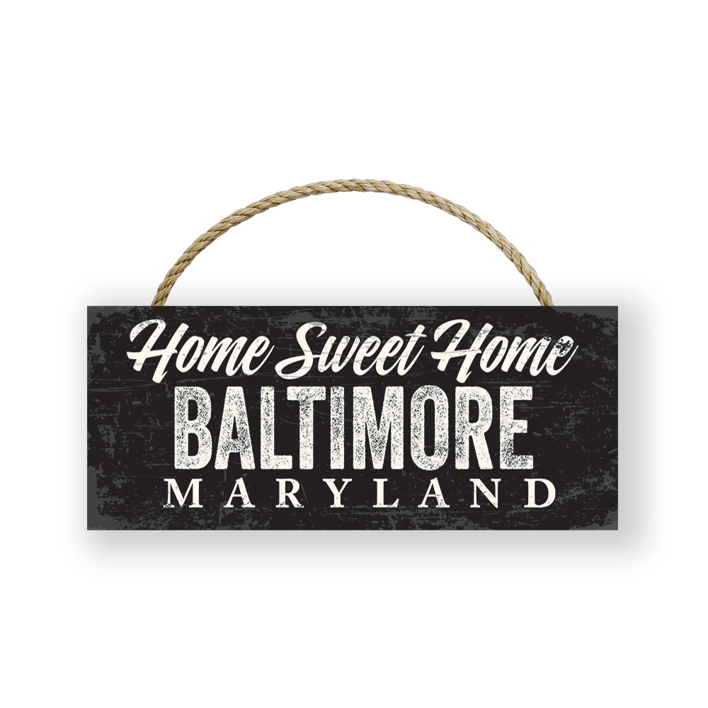 Works of Heart - Wholesale Sign - Home Sweet Custom Town 4x10 Wood Sign1