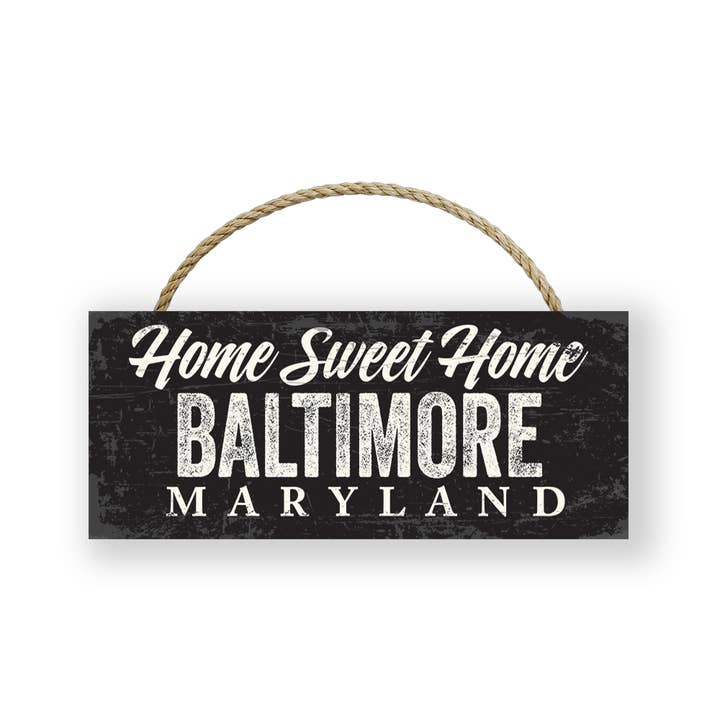 Works of Heart - Wholesale Sign - Home Sweet Custom Town 4x10 Wood Sign1