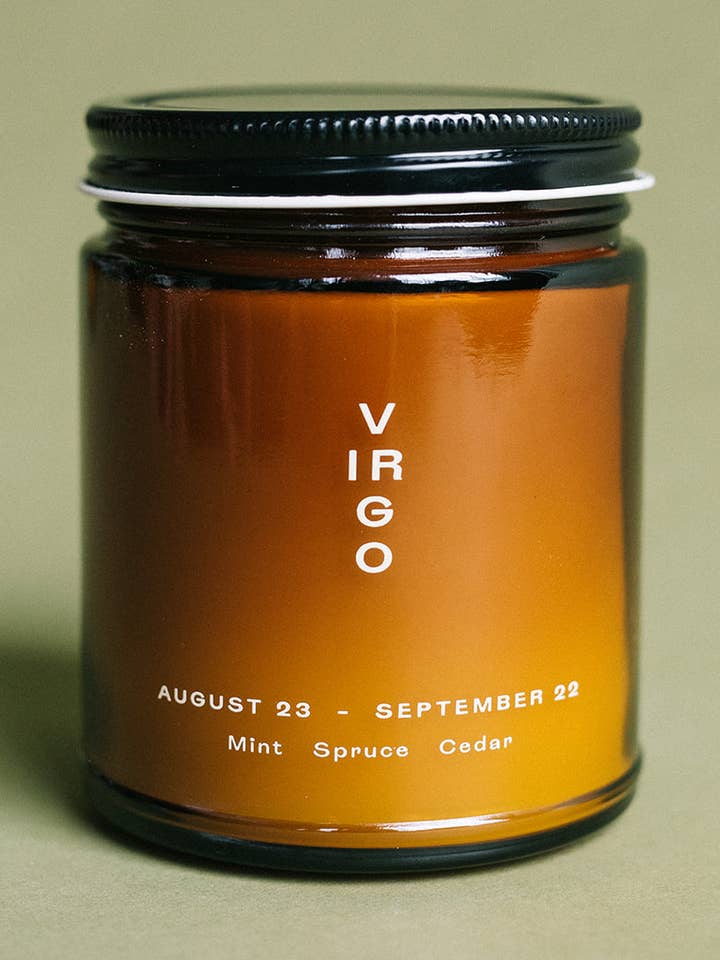 Virgo Zodiac Candle for wholesale by Vessel Candle Co