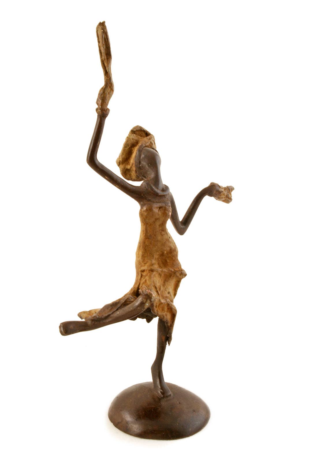 Swahili | AFRICAN MODERN - Vente Sculpture - Sculpture Miniature en Bronze du Burkina Faso Célébrant la Dame5