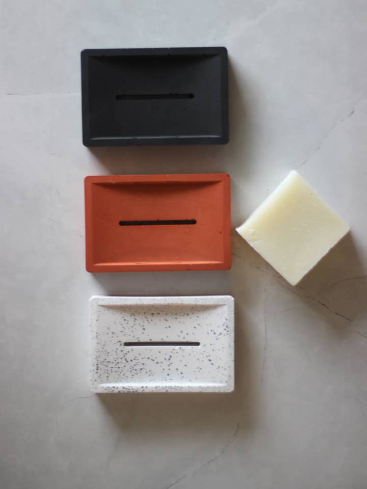 SOAP DISH, SPONGE DISH, CUSTOM COLOR, RECTANGLE for wholesale by SCENTS BY FAY