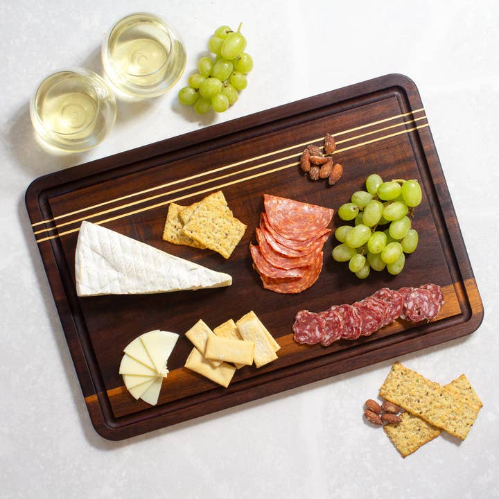 Totally Bamboo - Wholesale Cutting Board - Rock & Branch® Acacia Wood Cutting Board with Juice Groove2