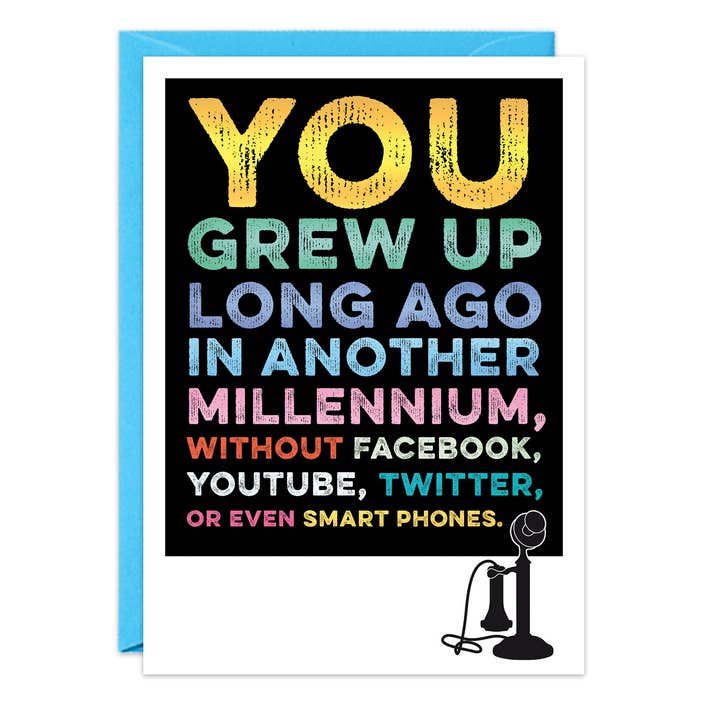 Long Ago Birthday Card for wholesale by G & T Greetings Northwest