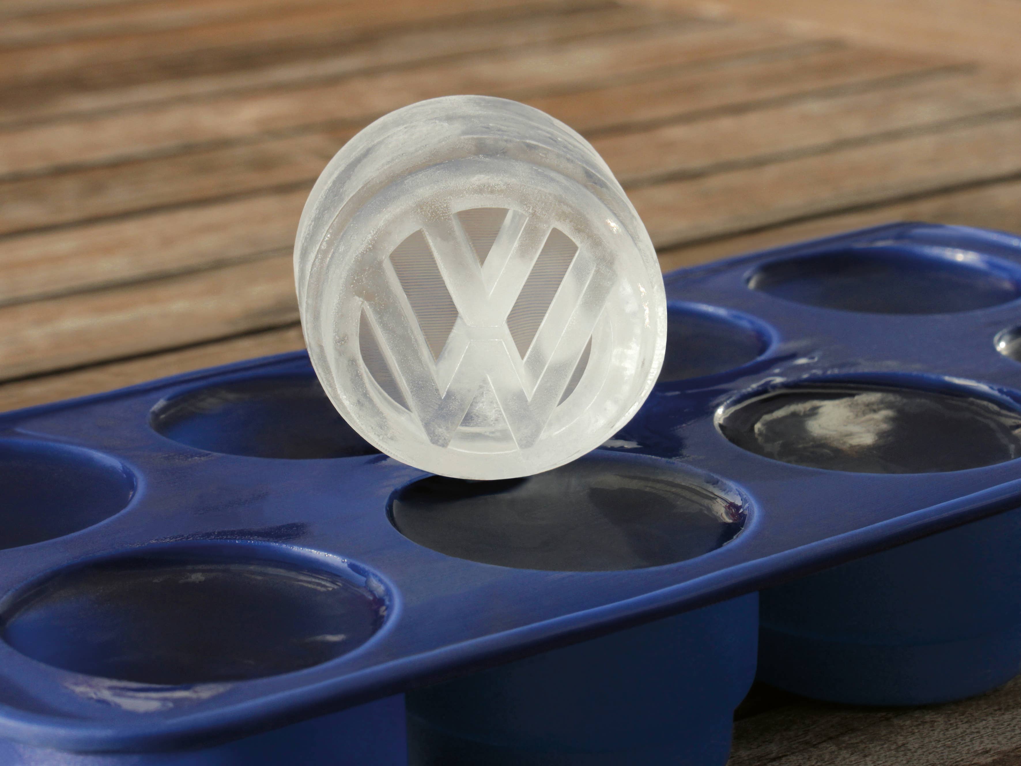 VW Collection by BRISA - Wholesale Ice tray/mould - VW Logo Silicone Ice Cube Tray/Baking/Praline Form - BL