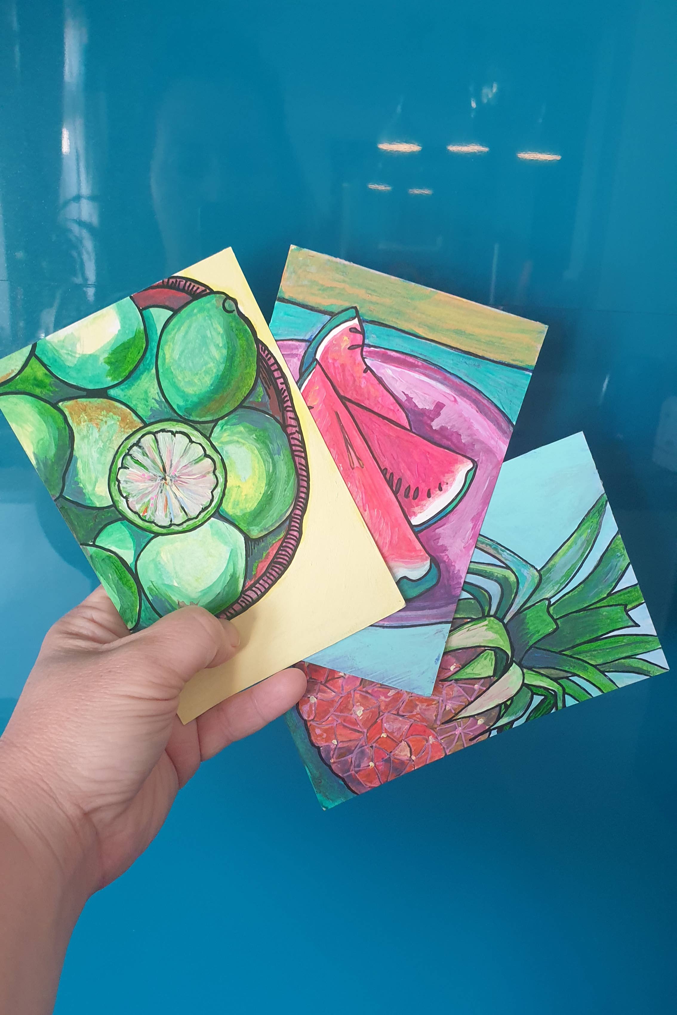 Plant Based Paintings - Wholesale Everyday Greeting Card - Cherry - A6 Greetings Card 3