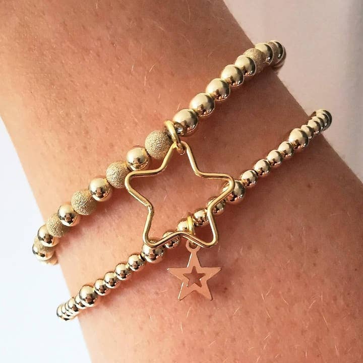 All That Glitters - Gold Bead Star Bracelet Collection for wholesale by Sophellie Jewellery