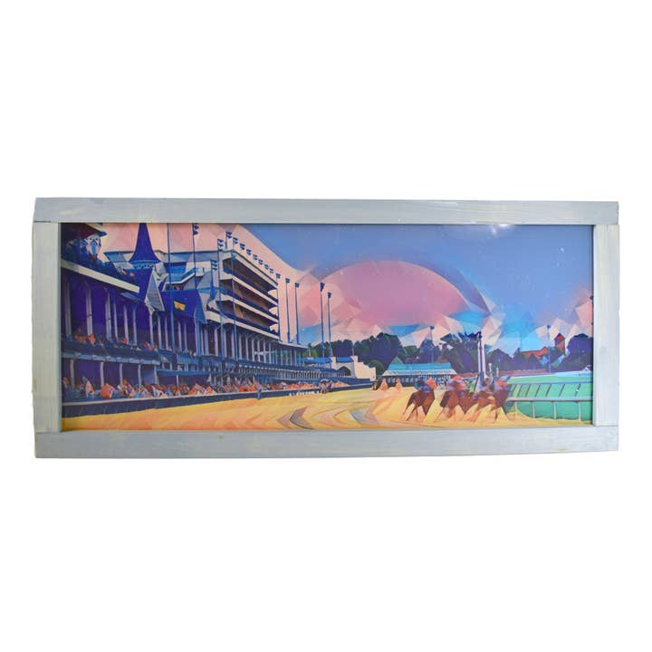 Derby Race Spires Light Up Shadowbox for wholesale by Layne Wilson