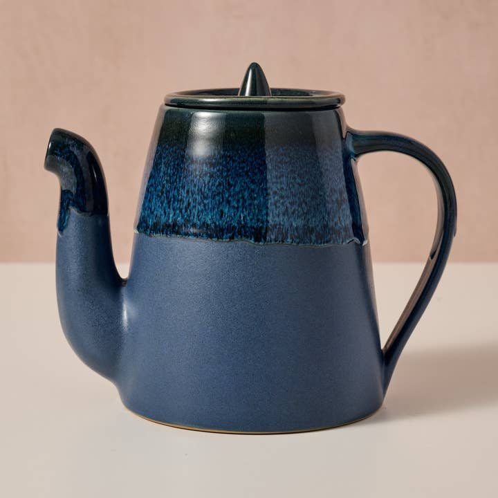 Théière à glaçure dégoulinante Jhapa pour la vente par Ten Thousand Villages