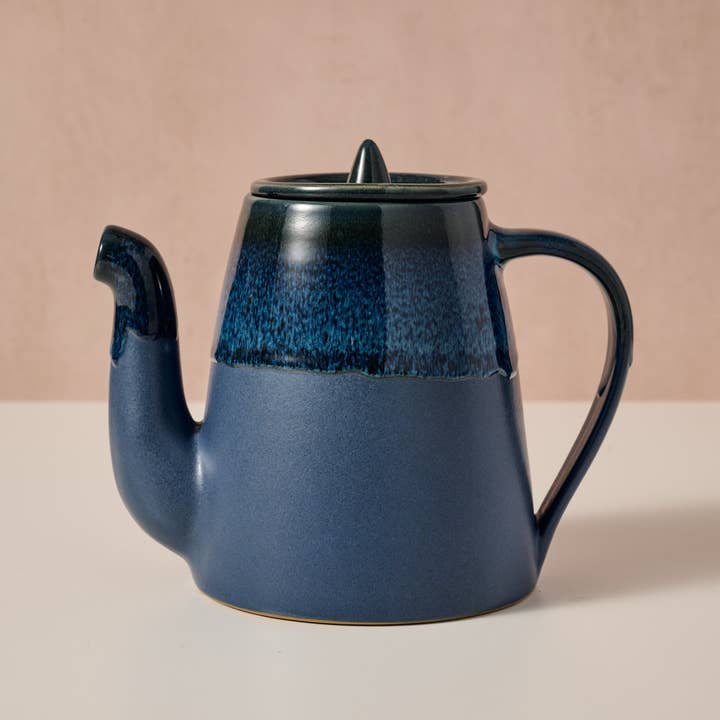 Ten Thousand Villages - Wholesale Tea Pot - Jhapa Drip Glaze Teapot0