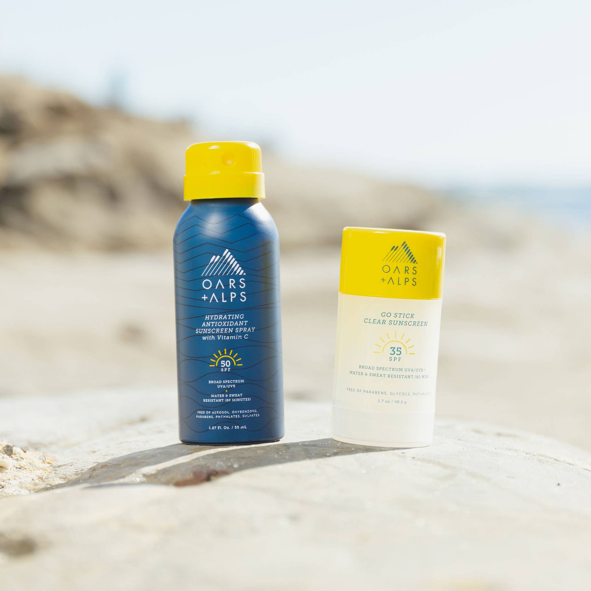 Oars + Alps - Wholesale Sunscreen - Men's - Travel Size Men's Hydrating Antioxidant SPF 50 Spray, TSA6